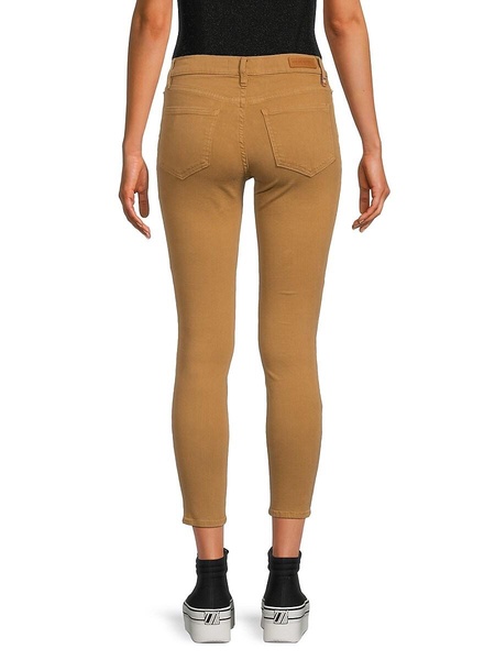 Mid Rise Cropped Skinny Jeans