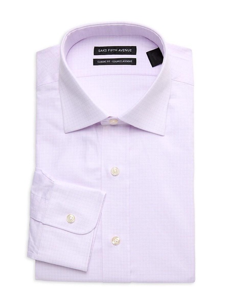 Classic Fit Checked Dress Shirt