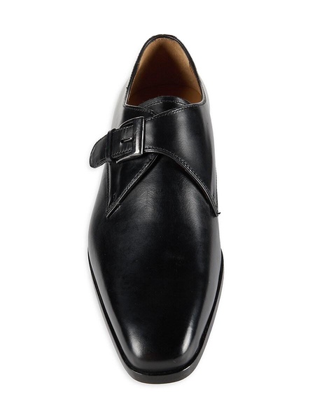 Leather Monk Strap Loafers