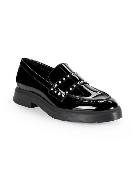 Darcy Faux Pearl Leather Penny Loafers