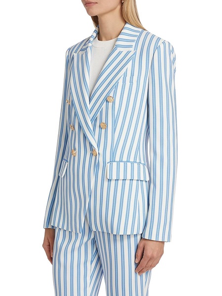 Kylie Striped Double Breasted Blazer