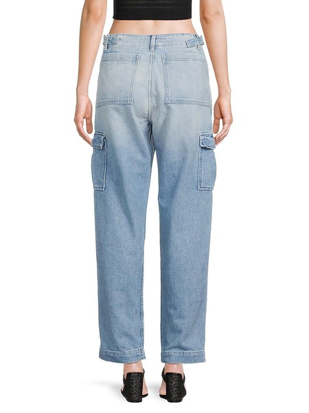 High Rise Cargo Jeans