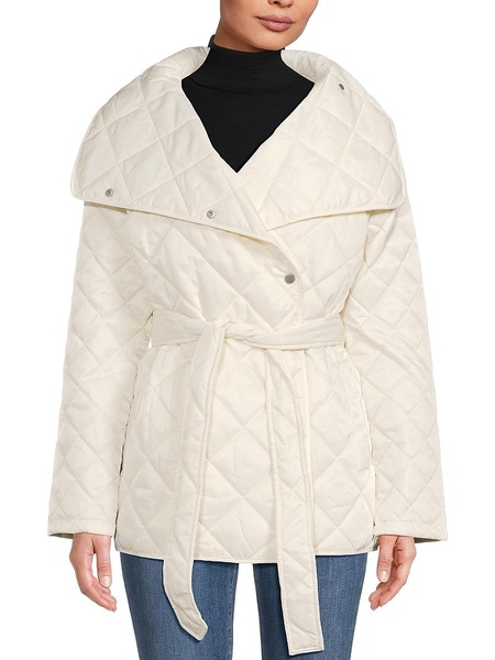 Quilted Tie Front Jacket