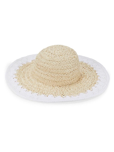 Nat Woven Contrast Trim Panama Hat