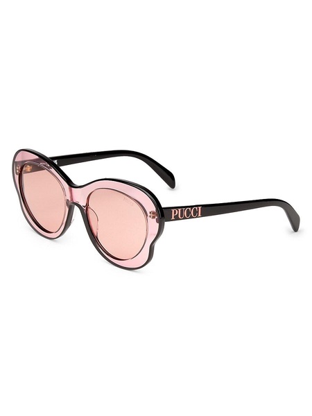 54MM Scalloped Cat Eye Sunglasses