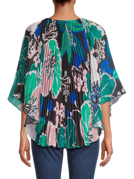 Jeanine Floral Pleated Blouse