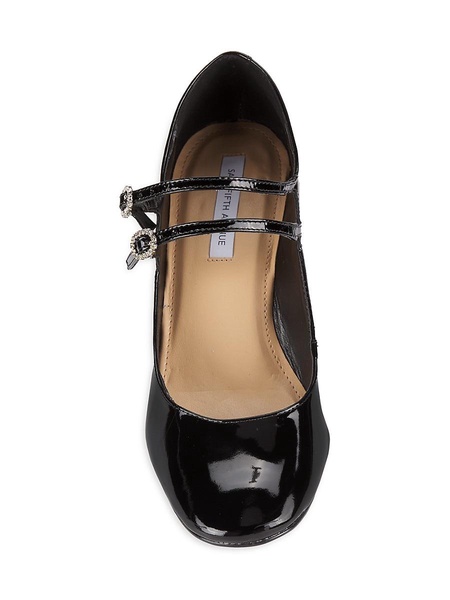 63MM Dual Strap Patent Leather Mary Jane