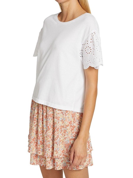 Georgia Embroidered Eyelet Top