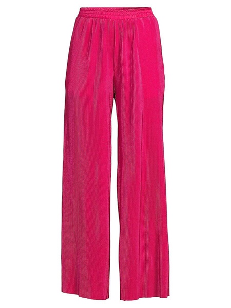 Plisse Wide Leg Pants