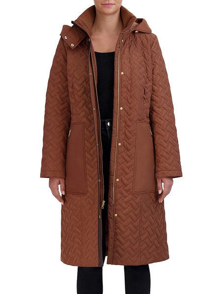 Signature Hooded Belted Long Coat