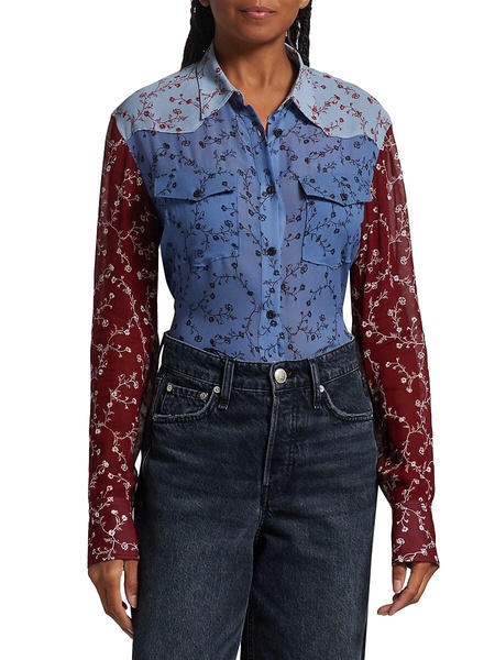 Wyatt Patchwork Floral Shirt