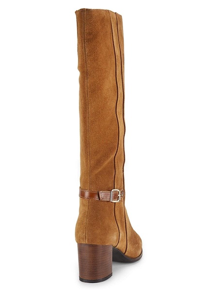 Karla 58MM Stacked Heel Knee Boots