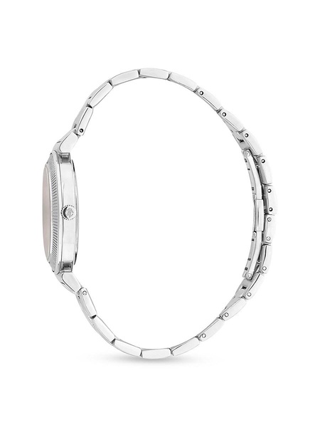 34MM Stainless Steel, Mother Of Pearl & Crystal Bracelet Watch