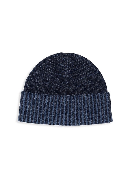 Cashmere Heathered-Knit Beanie