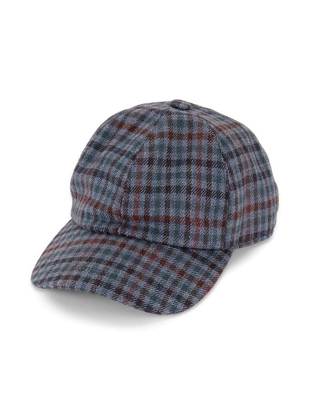 Glen Plaid Wool Baseball Cap