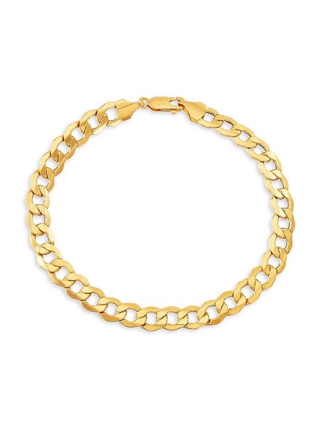 14K Yellow Gold Curb Chain Bracelet