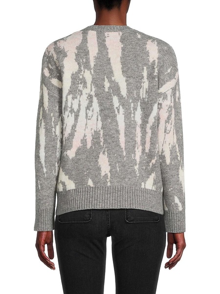 Virgo Abstract Wool Blend Sweater