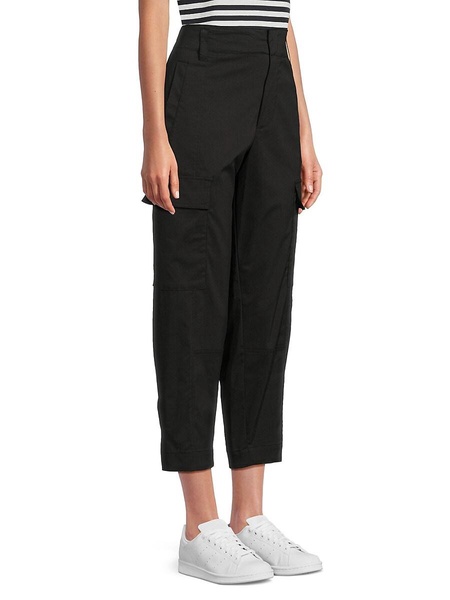 Barrel Leg Cropped Cargo Pants