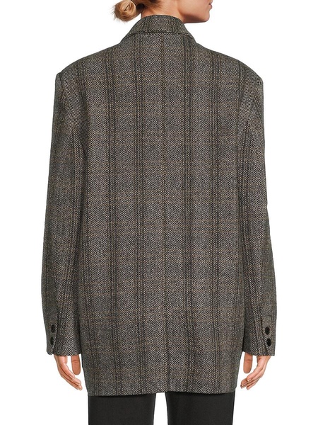 Charlyne herringbone wool jacket