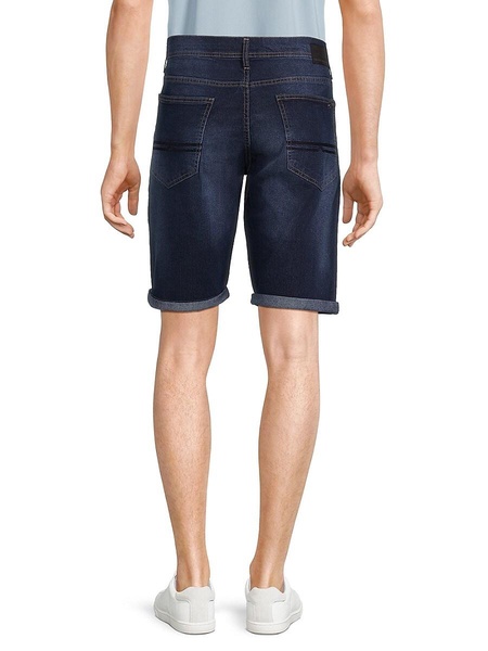 Evan Rolled Dark Wash Denim Shorts