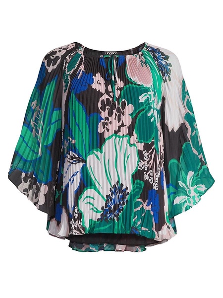 Jeanine Floral Pleated Blouse