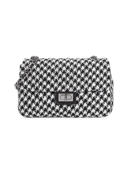 Agyness Houndstooth Shoulder Bag