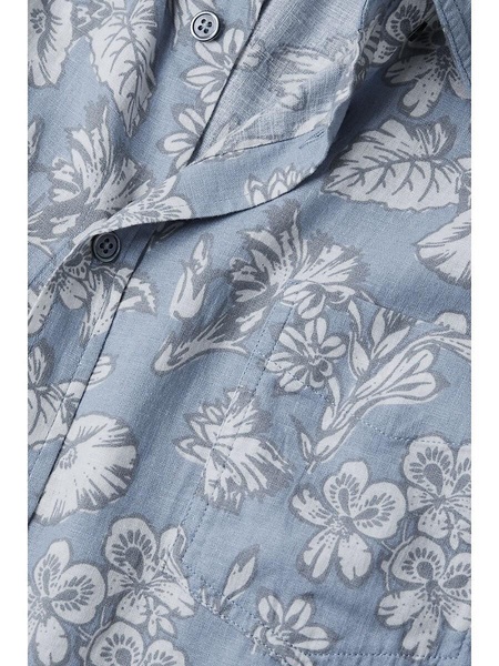 Carson Relaxed Fit Floral Linen Blend Shirt