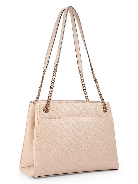 Charlotte Chevron Quilted Leather Shoulder Bag