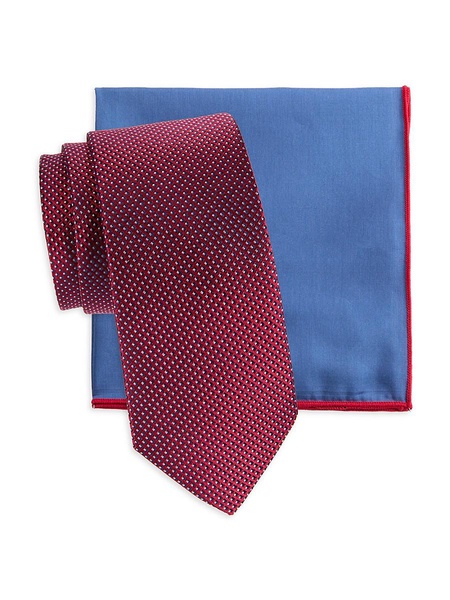 2-Piece Silk Tie & Pocket Square Set