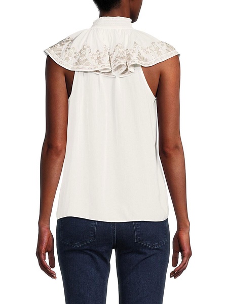 Abbe Ruffled Overlay Blouse