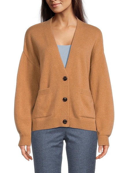 100% Cashmere Drop Shoulder Cardigan