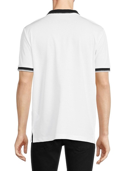 Karl Patch Contrast Cuff Polo