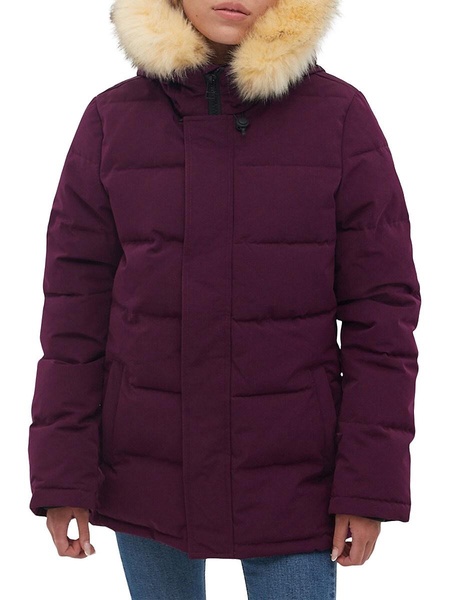 Faux Fur Trim Puffer Jacket