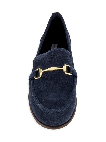 Morgan Leather Riding Bit Suede Loafers