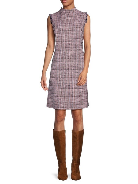 Tweed Knee Sheath Dress