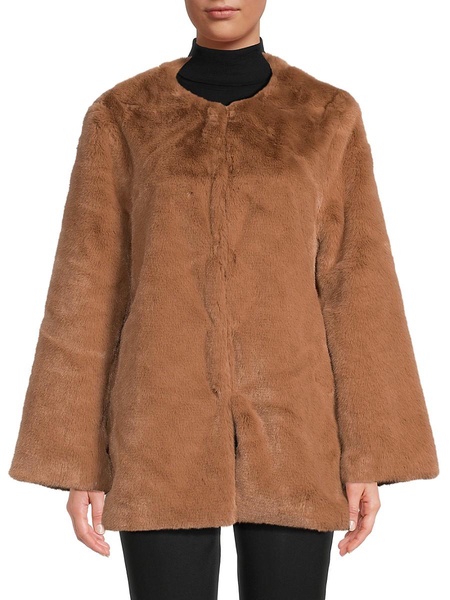 Roxanne Faux Fur Mid Length Jacket