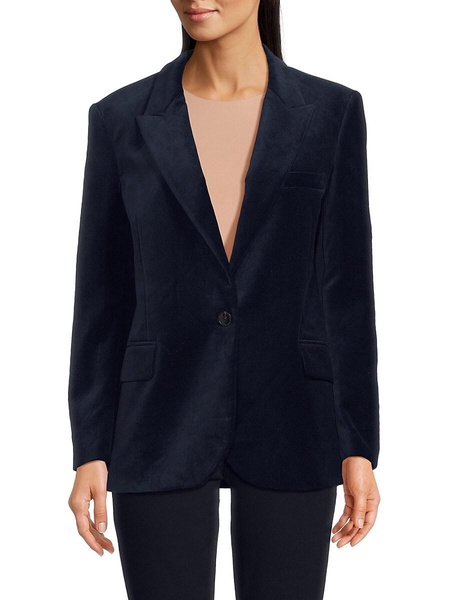 Velvet Peak Lapel Blazer