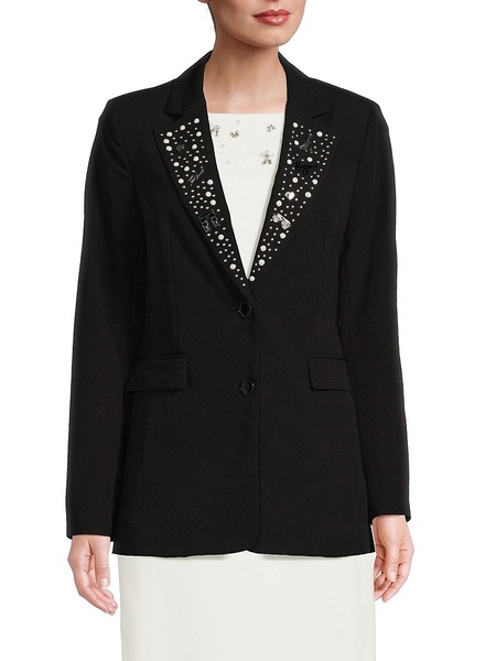 Pin Embellished Blazer