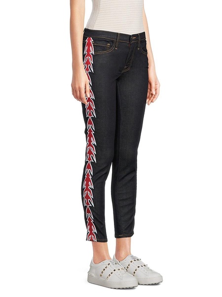 Flame Mid Rise Skinny Jeans