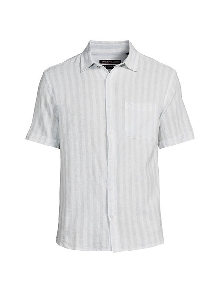 Striped Linen Blend Shirt