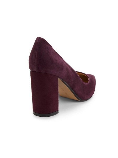 80MM Winnie Block Heel Suede Pumps