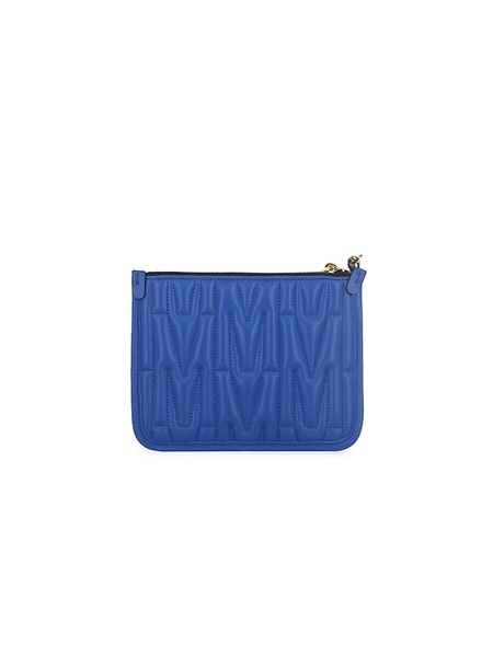 Quilted Logo Wristlet Pouch