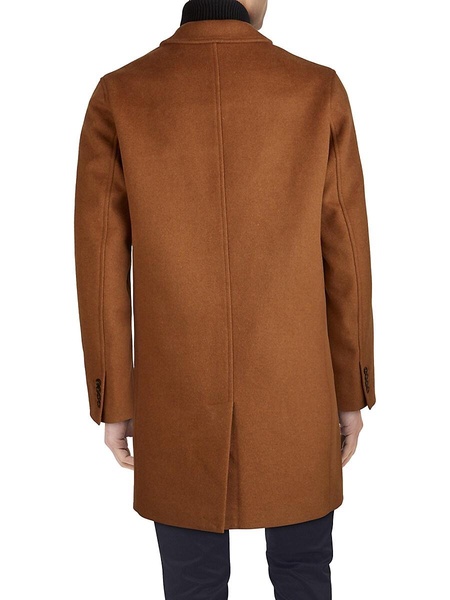 Wool-Blend Notch Collar Coat