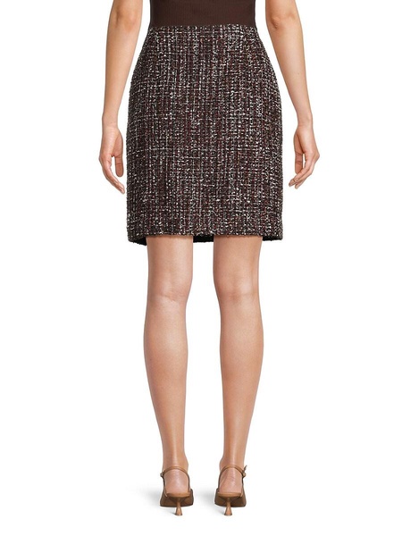 Tweed Wool Blend Mini Skirt