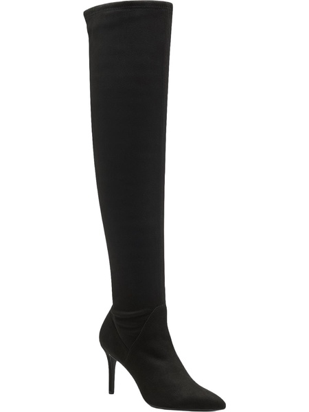 abrine womens solid pull on over-the-knee boots