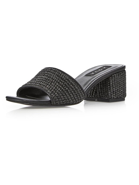 suri womens raffia slip-on slide sandals