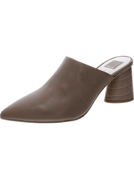 aydin womens leather slip on mules