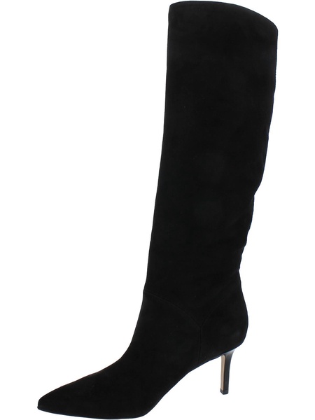 lexington womens suede kitten heels knee-high boots