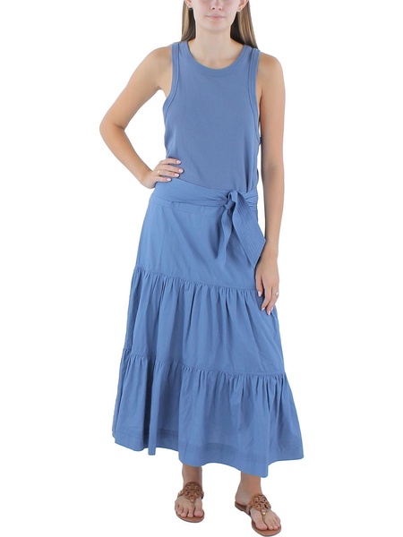 womens full length tiered maxi dress