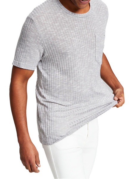 mens ribbed pocket t-shirt